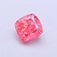 1.10 Ct. Fancy Vivid  Pink Cushion Lab Grown Diamond