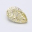 1.11 Ct. Fancy Light  Yellow Pear Lab Grown Diamond