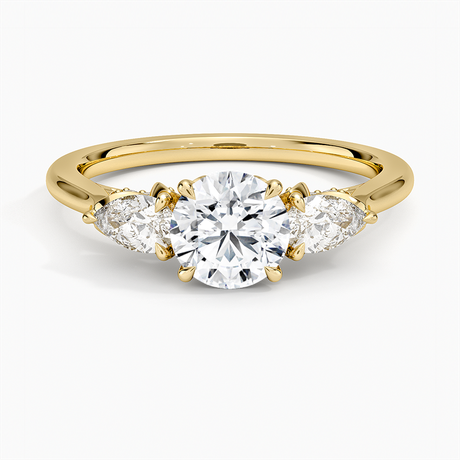 Petal Pear Three Stone Diamond Ring (1/2 ct. tw.)