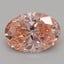 1.53 Ct. Fancy Vivid Pink Oval Lab Grown Diamond