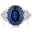 Modern Reproduction Sapphire Cocktail Ring