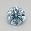 0.50 Ct. Fancy Intense Blue Round Lab Grown Diamond