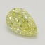 0.52 Ct. Fancy Intense Yellow Pear Diamond