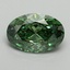 2.0 Ct. Fancy Vivid Pacific Green Oval Lab Grown Diamond