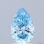 1.28 Ct. Fancy Vivid  Blue Pear Lab Grown Diamond