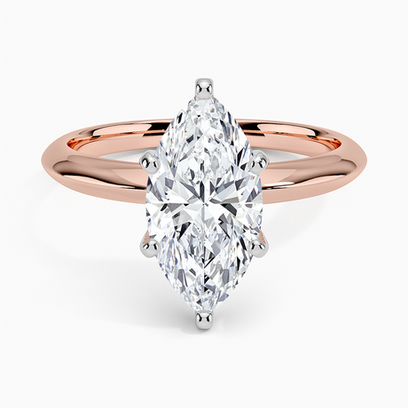 14K Rose Gold Classic Six-Prong Solitaire Ring