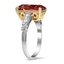 The Caracol Ring, smalltop view on a hand