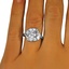 The Devonshire Ring, smalltop view on a hand