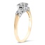 The Maddie Ring, smalltop view on a hand