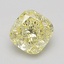 0.70 Ct. Fancy Yellow Cushion Diamond