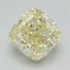 1.66 Ct. Fancy Light Yellow Cushion Lab Grown Diamond