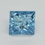 1.52 Ct. Fancy Vivid Blue Princess Lab Grown Diamond