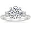 18K White Gold Selene Three Stone Diamond Ring (1/3 ct. tw.), smalltop view