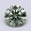 0.96 Ct. Fancy Vivid  Green Round Lab Grown Diamond