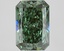 2.18 Ct. Fancy Vivid Green Radiant Lab Grown Diamond