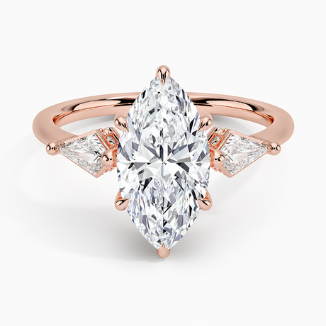 14K Rose Gold Luxe Cometa Hidden Accent Diamond Ring