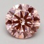 2.50 Ct. Fancy Intense Pink Round Lab Grown Diamond