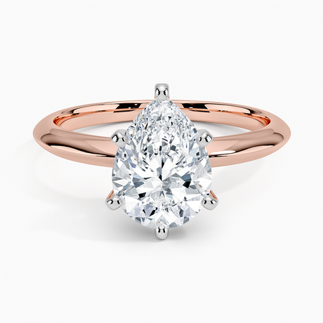 14K Rose Gold Classic Six-Prong Solitaire Ring