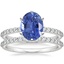 Platinum Six Prong Petite Shared Prong Diamond Bridal Set