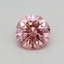 0.33 Ct. Fancy Vivid Pink Round Lab Grown Diamond