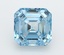 2.81 Ct. Fancy Vivid  Blue Asscher Lab Grown Diamond