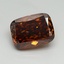 12.05 Ct. Fancy Vivid Orange Cushion Lab Grown Diamond