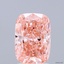 1.98 Ct. Fancy Vivid  Pink Cushion Lab Grown Diamond