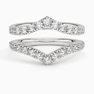 Flair Nested Lab Diamond Ring Stack (7/8 ct. tw.) in 18K White Gold