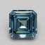 2.00 Ct. Fancy Intense Blue Asscher Lab Grown Diamond