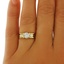 The Nala Ring, smalltop view on a hand