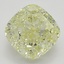 1.50 Ct. Fancy Light Yellow Cushion Diamond