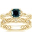 18K Yellow Gold Entwined Celtic Love Knot Ring with Celtic Knot Diamond Ring