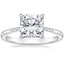 Platinum Laurel Engraved Ring, smalltop view