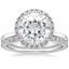 18KW Moissanite Vienna Diamond Bridal Set (1/2 ct. tw.), smalltop view