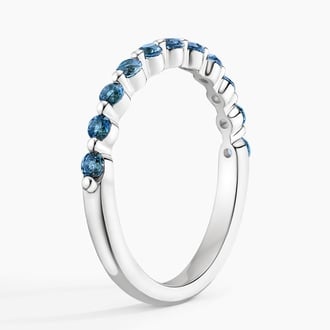 Marseille London Blue Topaz Ring in Platinum