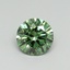 0.68 Ct. Fancy Vivid Green Round Lab Grown Diamond