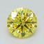 1.20 Ct. Fancy Vivid Yellow Round Lab Grown Diamond