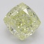 3.55 Ct. Fancy Light Yellow Cushion Diamond