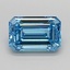 1.85 Ct. Fancy Vivid  Blue Emerald Lab Grown Diamond