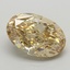 9.02 Ct. Fancy Intense Brownish Yellow Oval Lab Grown Diamond