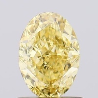1.00 Ct. Fancy Vivid Orange Yellow Oval Lab Grown Diamond