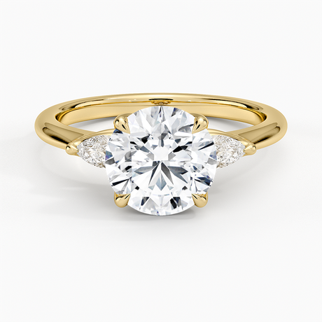 Petite Fleur Three Stone Diamond Ring