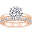 14K Rose Gold 2.5mm Comfort Fit Ring with Luxe Sienna Diamond Ring (5/8 ct. tw.)