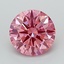 1.07 Ct. Fancy Vivid Pink Round Lab Grown Diamond