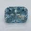 2.62 Ct. Fancy Vivid Malibu Blue Cushion Lab Grown Diamond