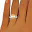 The Napoliana Ring, smalltop view on a hand