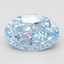 3.07 Ct. Fancy Vivid Blue Oval Lab Grown Diamond