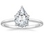 Platinum Petite Esme 1.5mm Ring, smalltop view