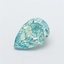 2.39 Ct. Fancy Vivid  Green Pear Lab Grown Diamond