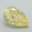 1.07 Ct. Fancy Intense Yellow Pear Lab Grown Diamond